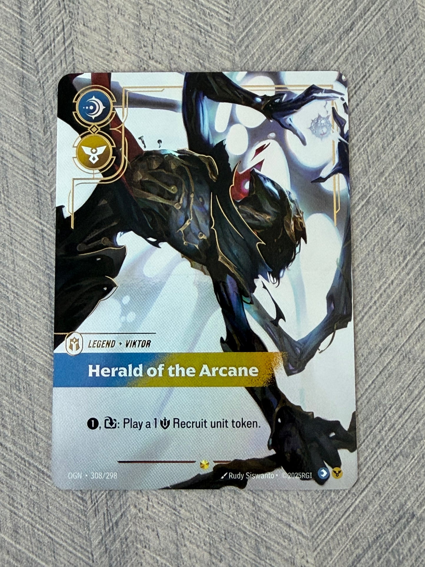 Herald of the Arcane 308/298 Overnumbered Alt Art Riftbound Origins Card