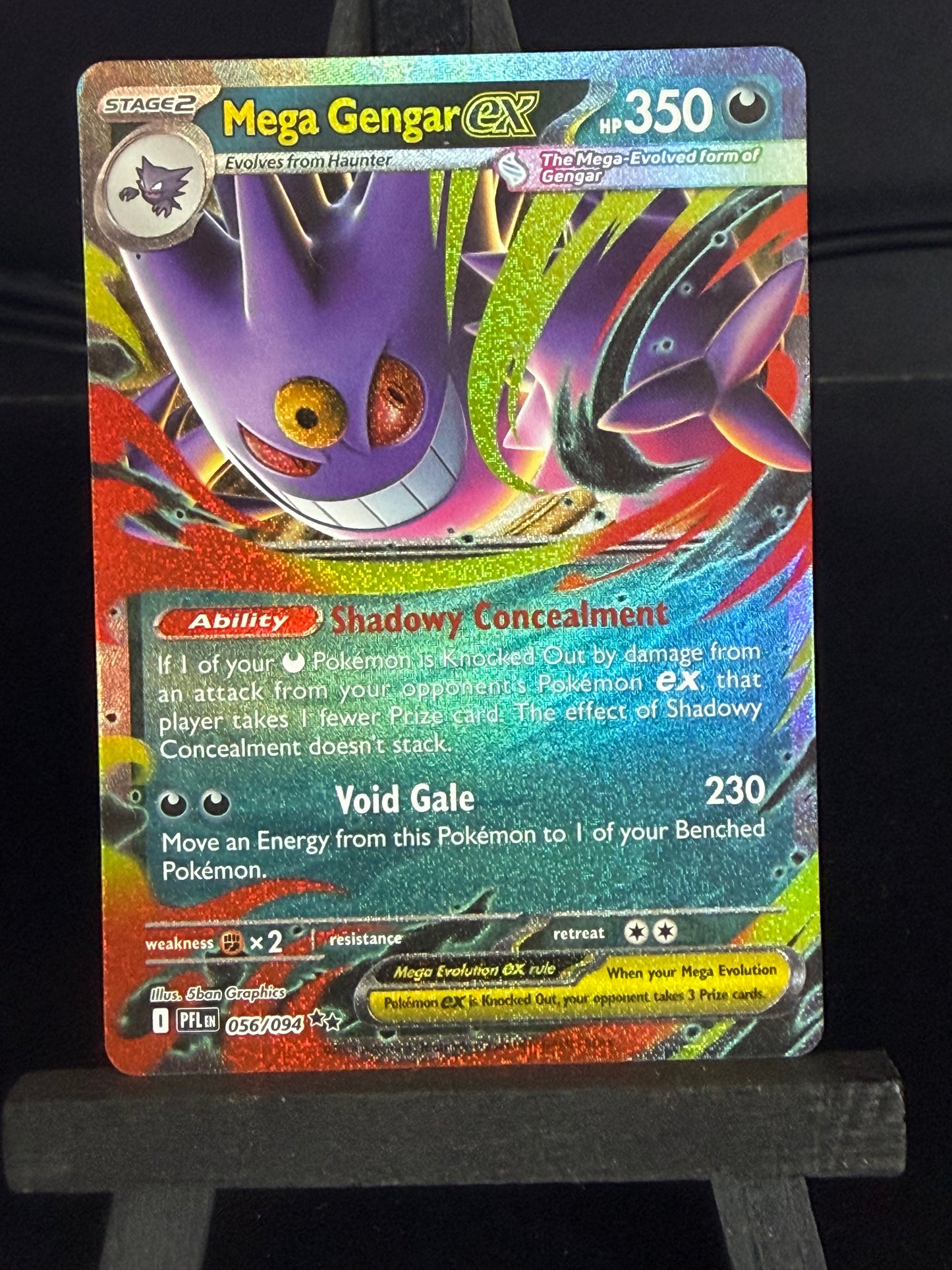 Mega Gengar EX 056/094 Phantasmal Flames Pokémon Card - English