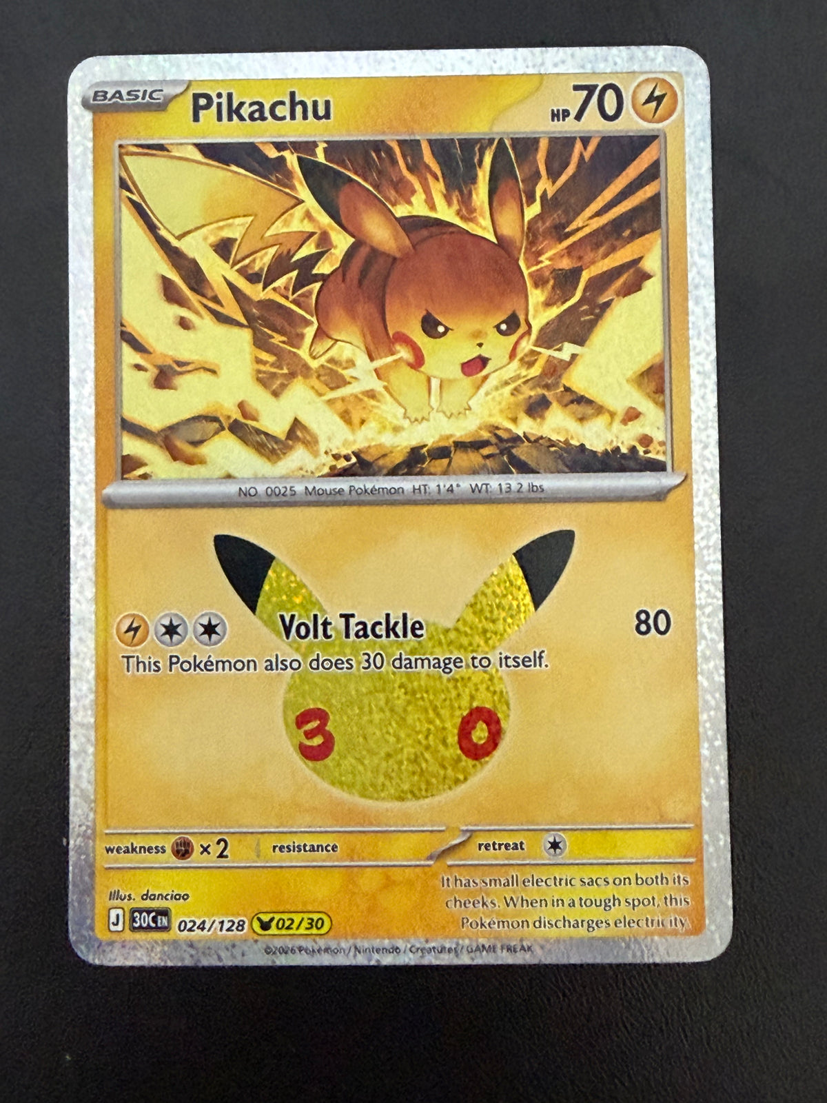 Pikachu 30th Celebration Single Cards - English