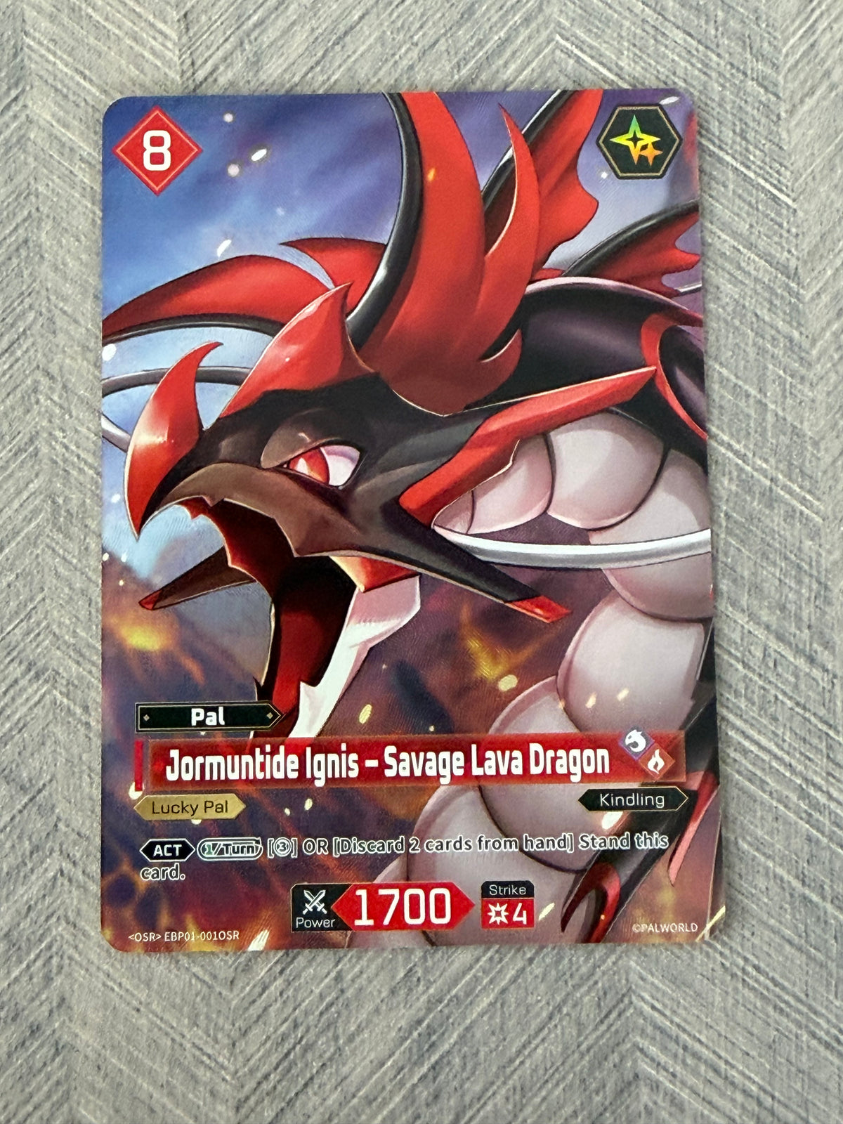 Jormuntide Ignis EBP01-001OSR Dawn of Palpagos Palworld OCG - English