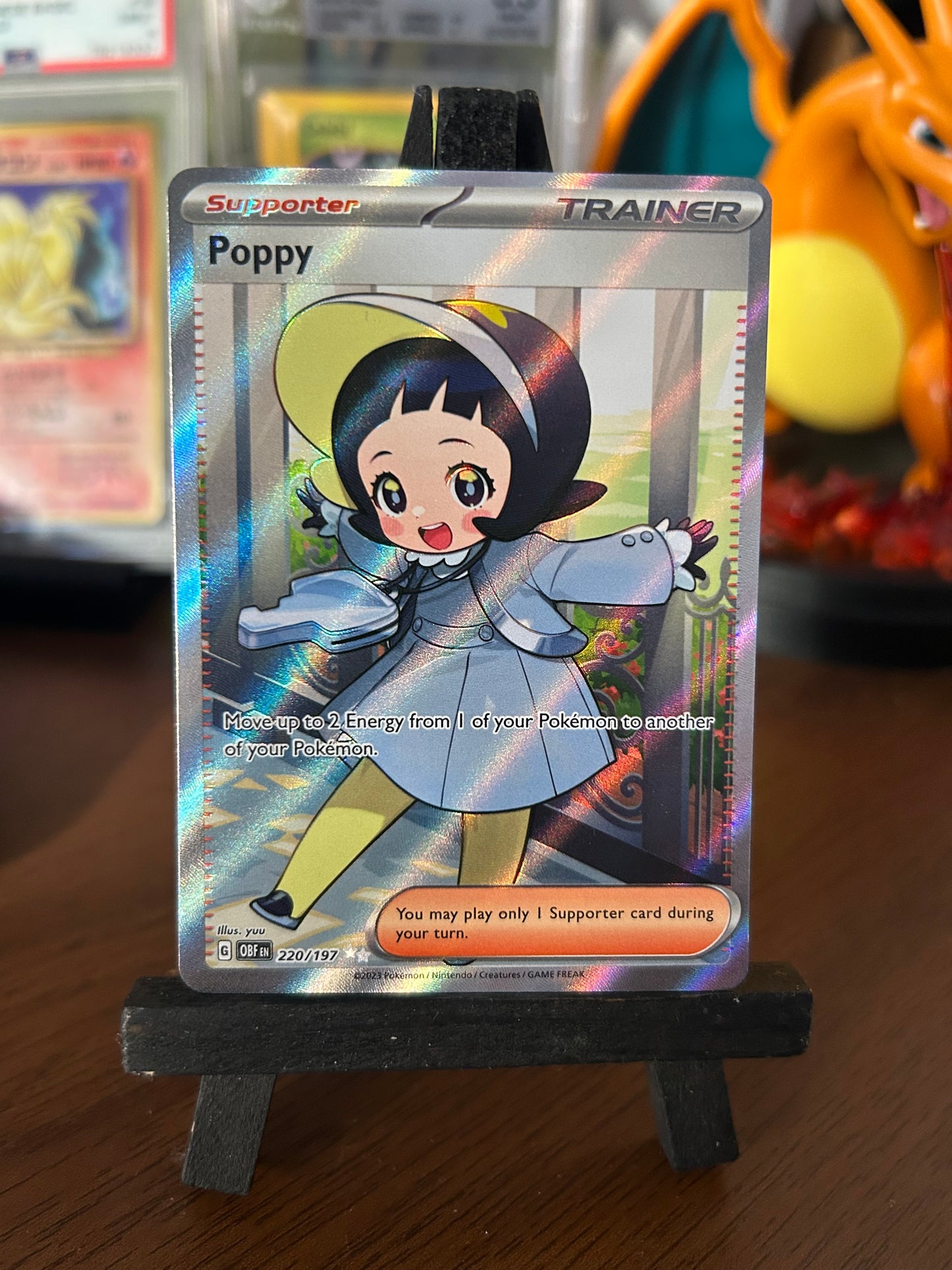 Poppy 220/197 Full Art Obsidian Flames Pokémon Card - English