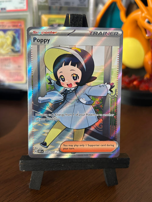 Poppy Full Art 220/197 Obsidian Flames Pokémon Card - English