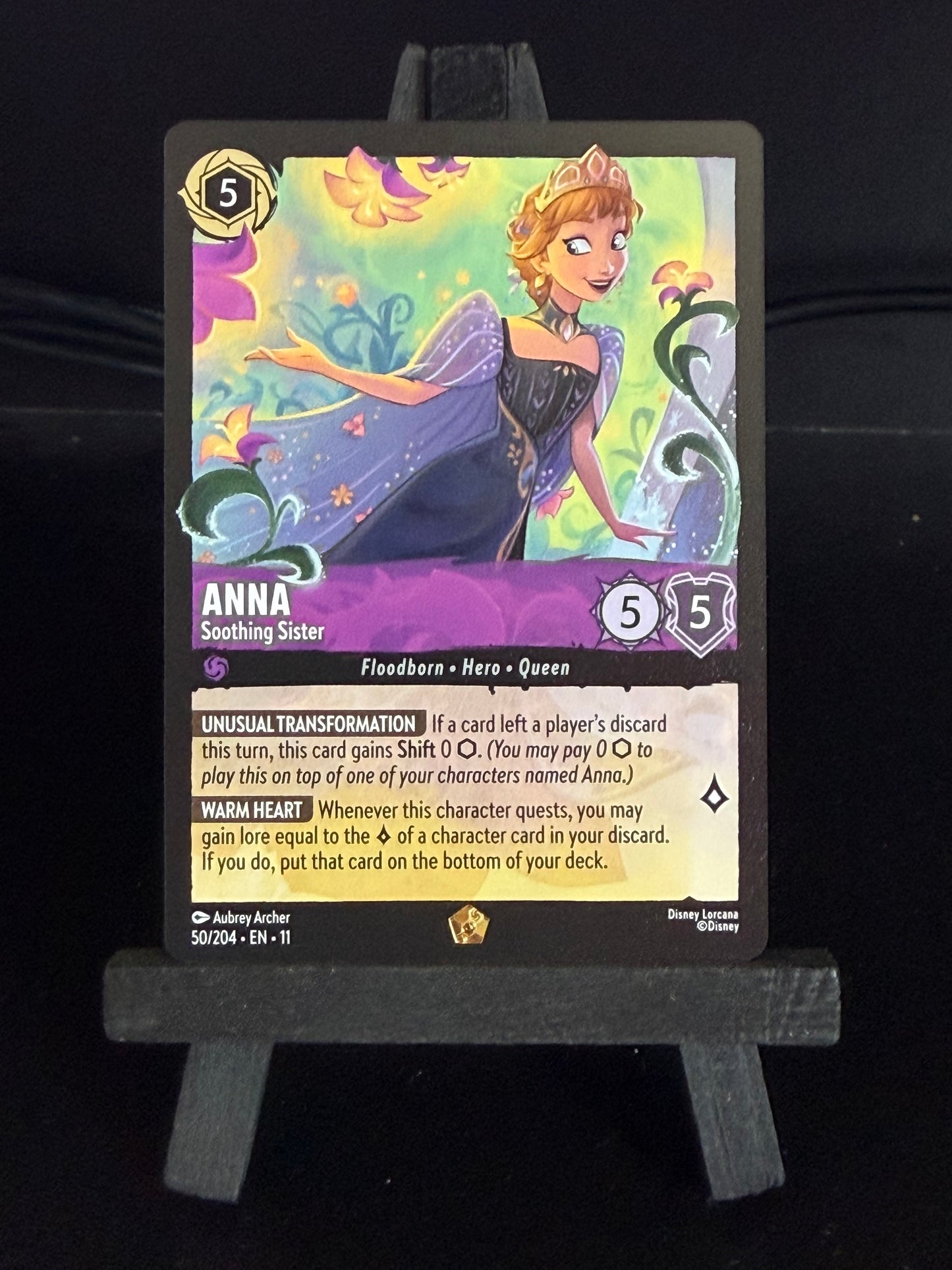 Anna - Soothing Sister 50/204 Legendary Wintrerspell Disney Lorcana Card