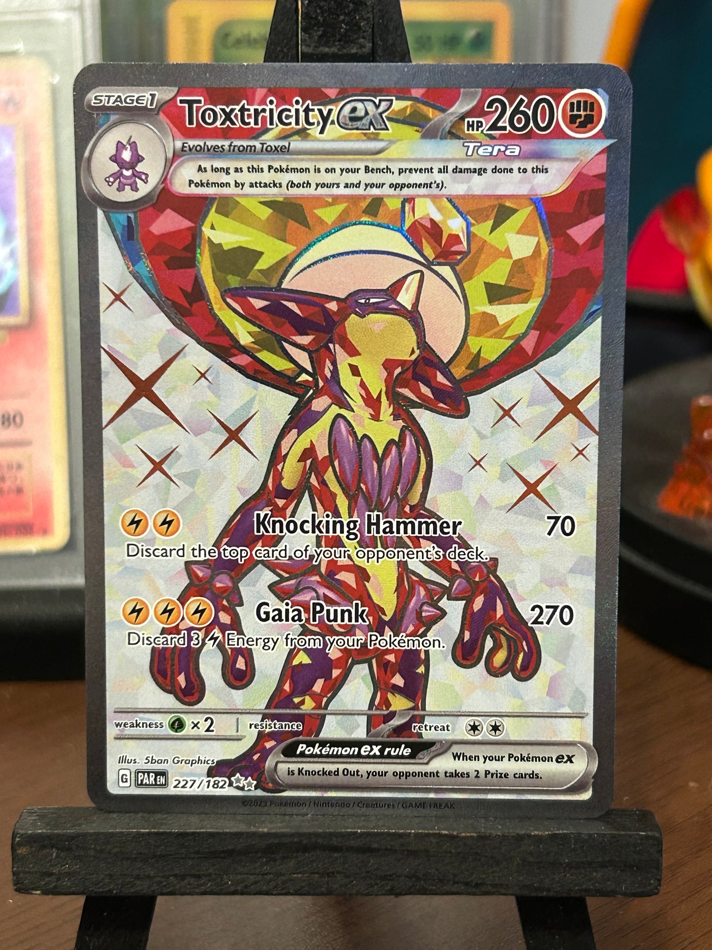 Toxtricity EX Full Art 227/182 Paradox Rift Pokémon Card - English