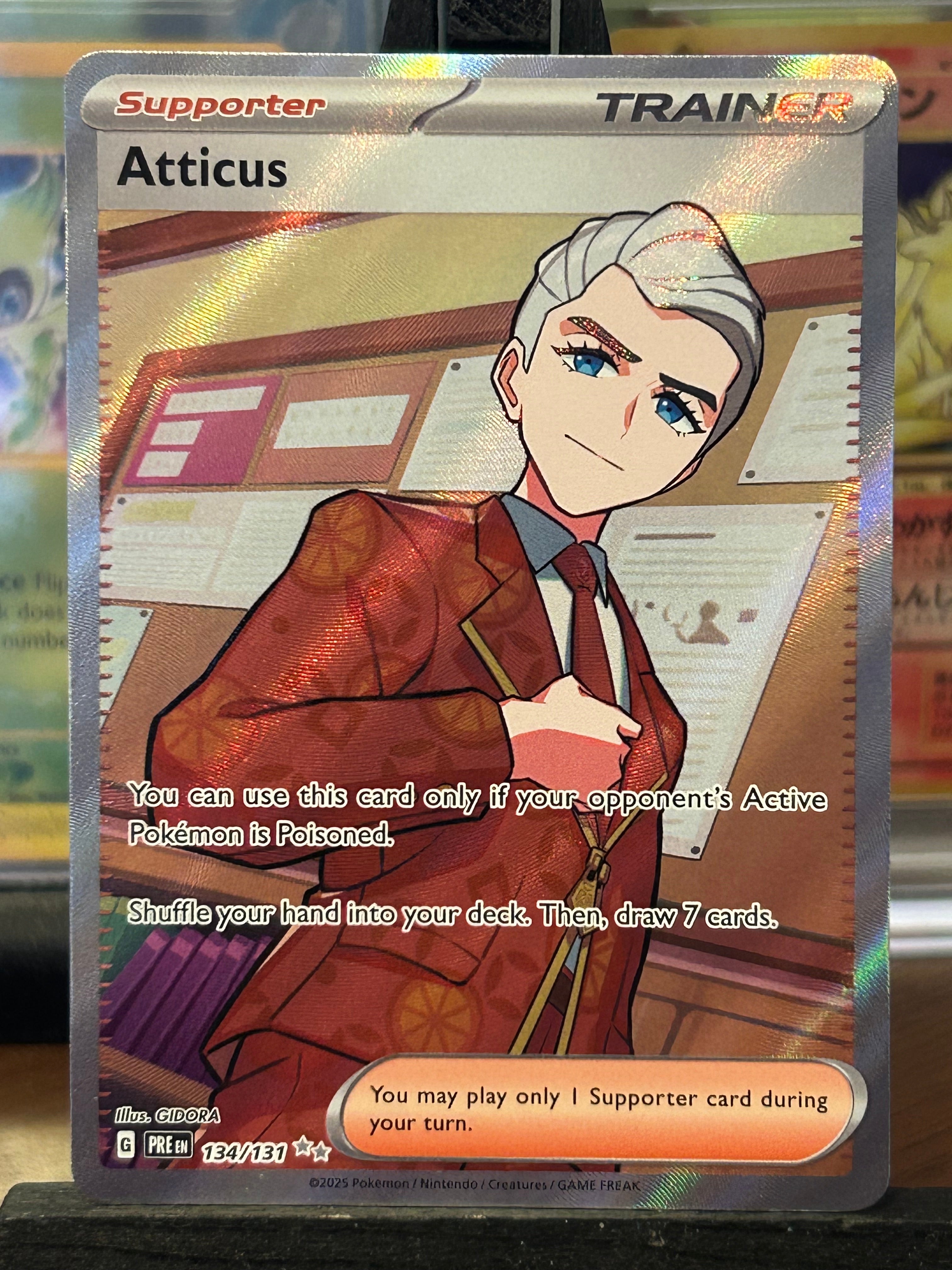 Atticus Full Art 134/131 Prismatic Evolutions Pokémon Card - English ...