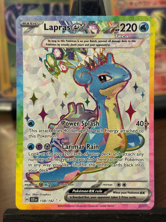 Lapras EX Full Art 158/142 Stellar Crown Pokémon Card - English