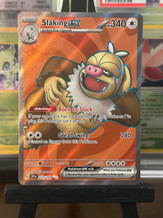 Slaking EX Full Art 227/192 Surging Sparks Pokémon Card - English