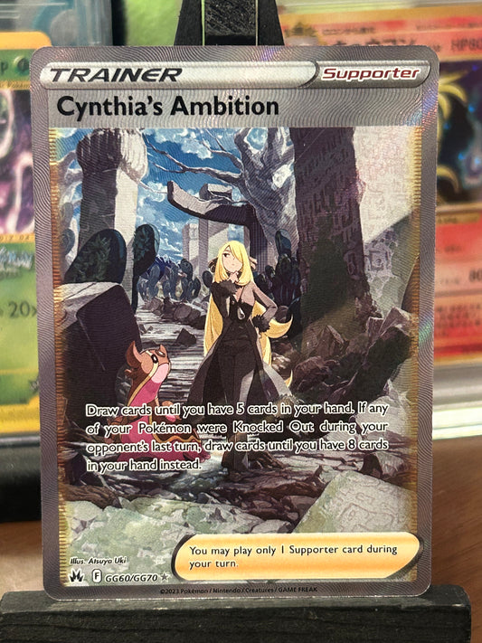 Cynthia's Ambition GG60/GG70 Crown Zenith Pokémon Card - English