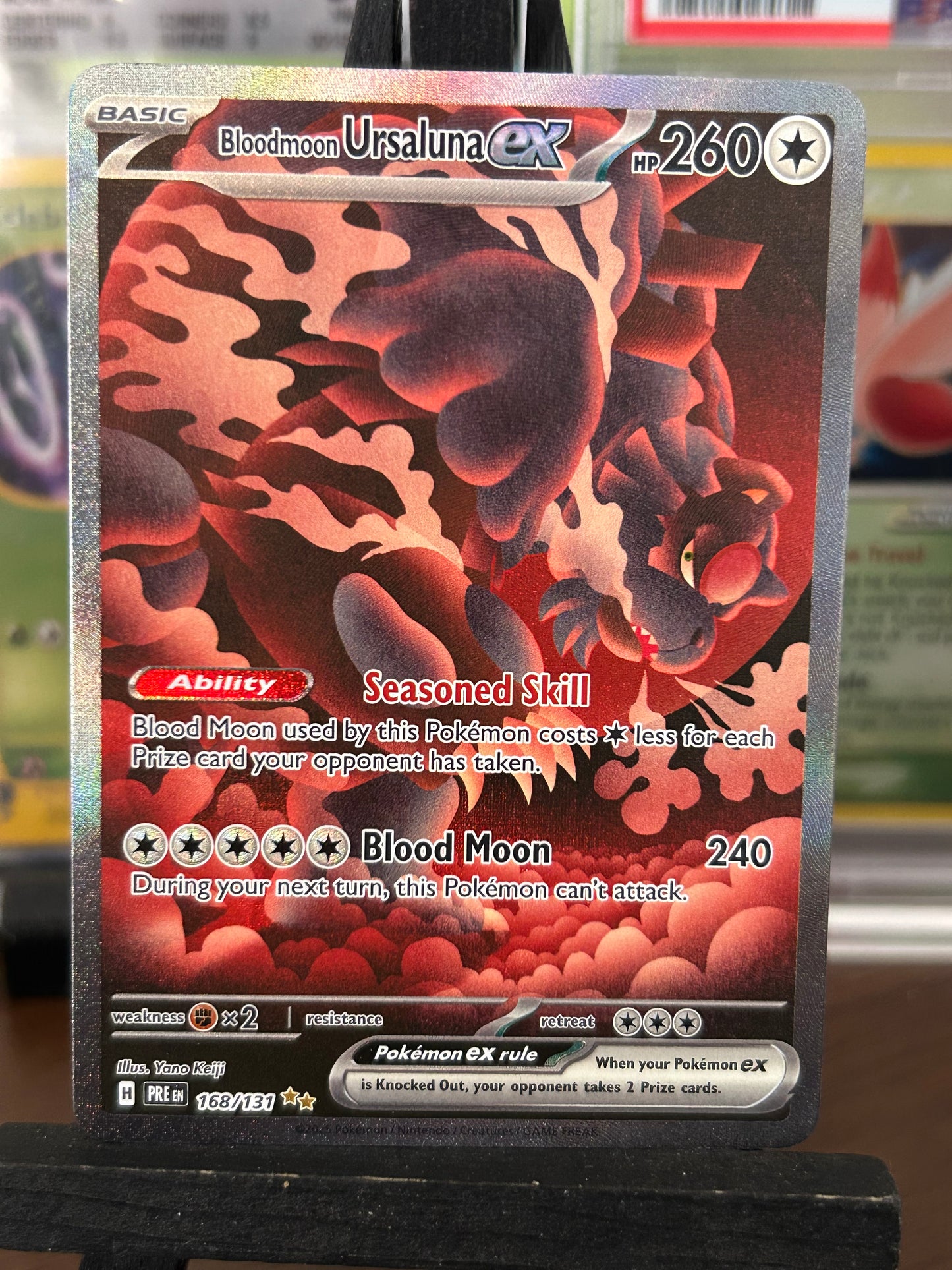 Blood Moon Ursaluna SIR 168/131 Prismatic Evolutions Pokémon Card - English