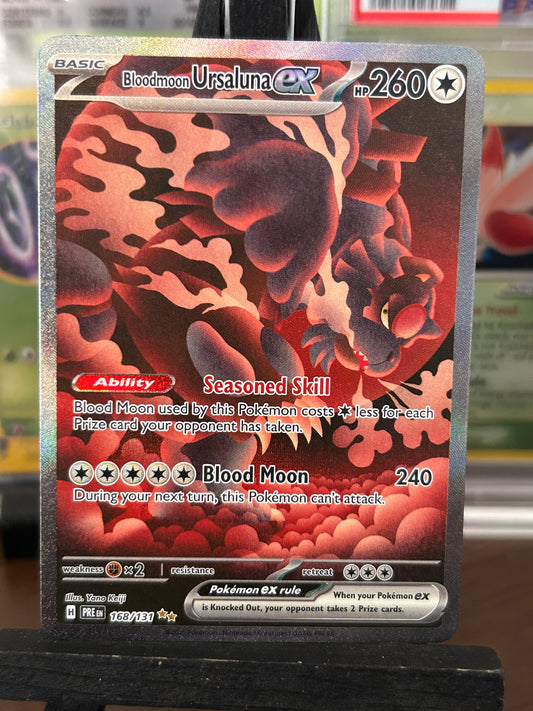 Blood Moon Ursaluna SIR 168/131 Prismatic Evolutions Pokémon Card - English