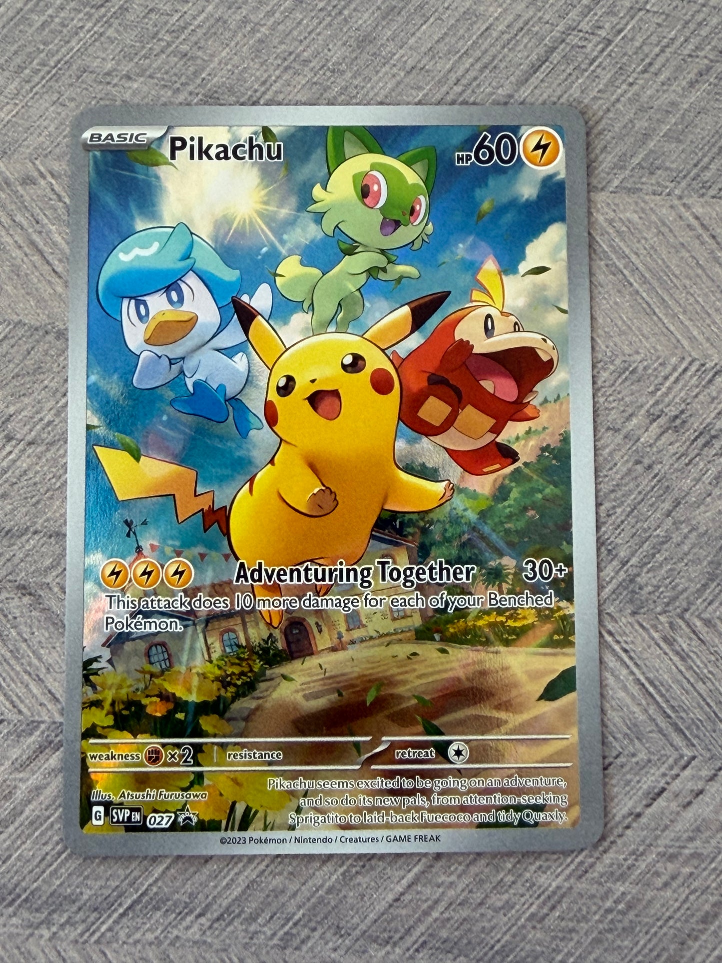 Pikachu SVP 027 Black Star Promo Pokémon Card - English