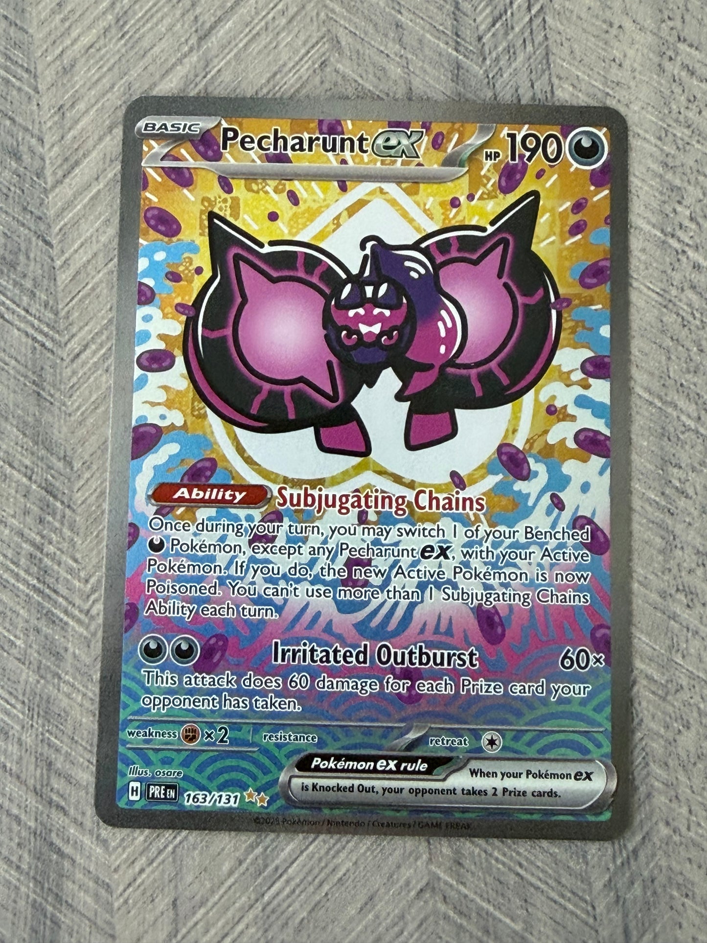 Pecharunt 163/131 SIR Prismatic Evolutions Pokémon Card - English