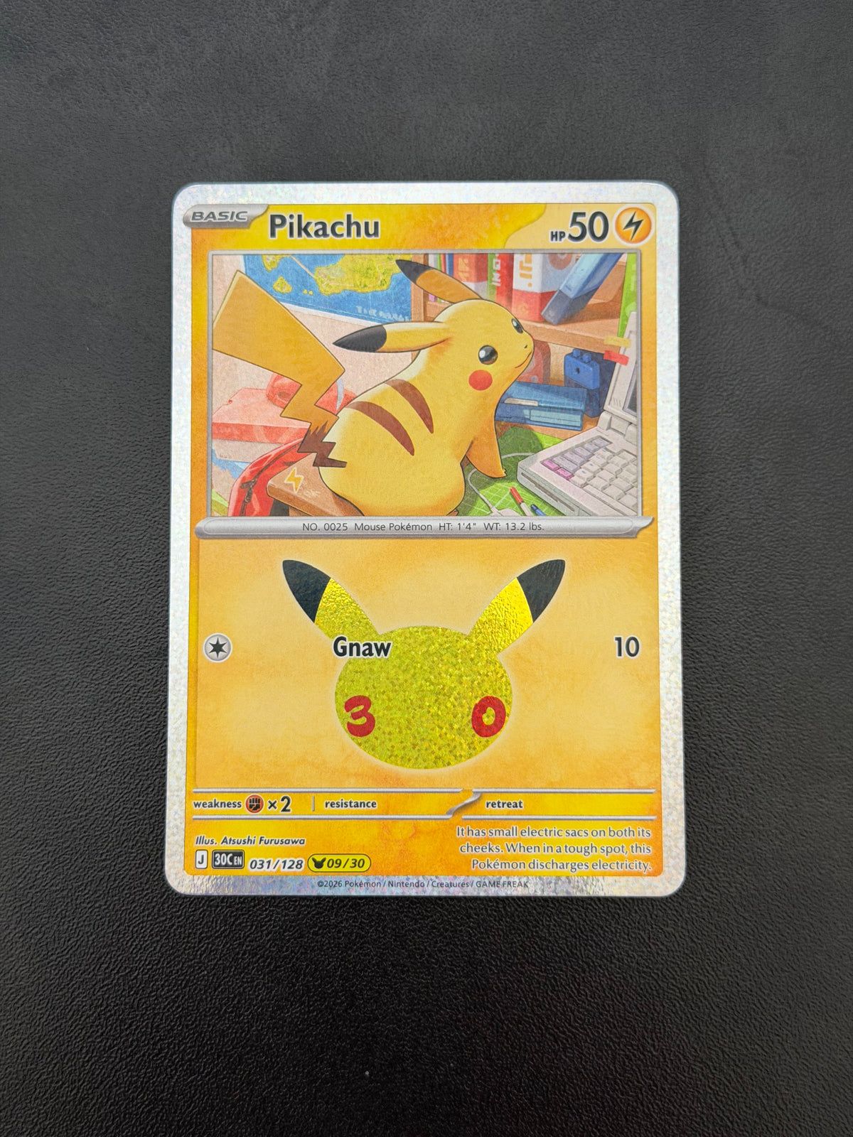 Pikachu 30th Celebration Single Cards - English