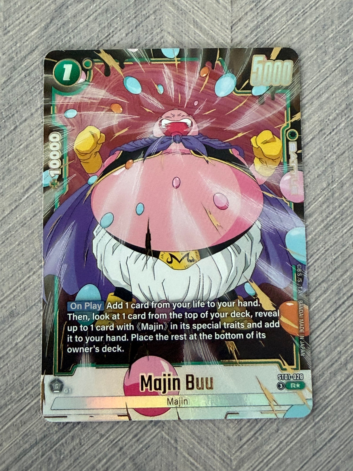 Majin Buu ST01-028 Alt Art Story Booster 01 Dragon Ball Card - English