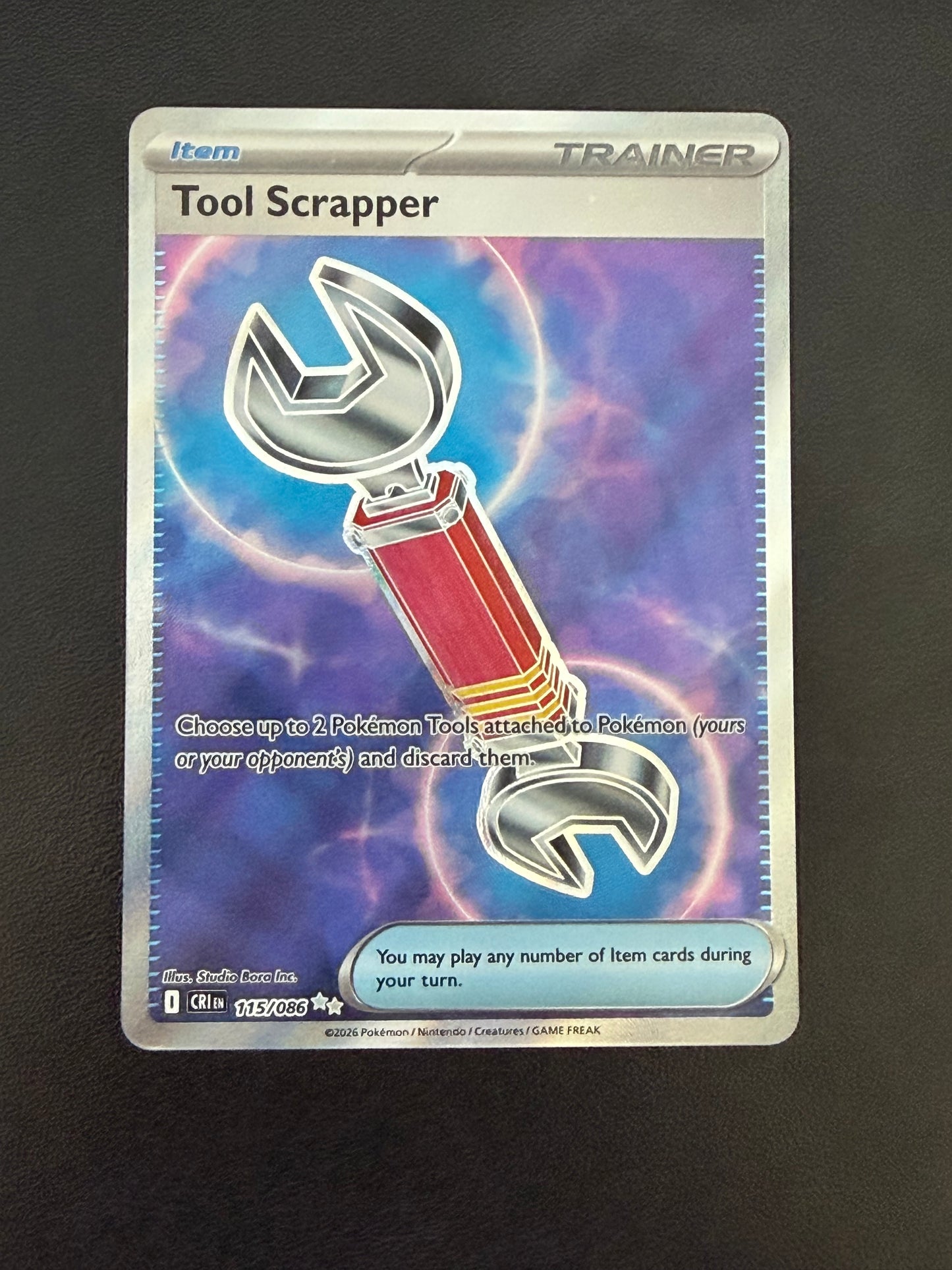 Tool Scrapper 115/066 Full Art Chaos Rising Pokémon Card - English