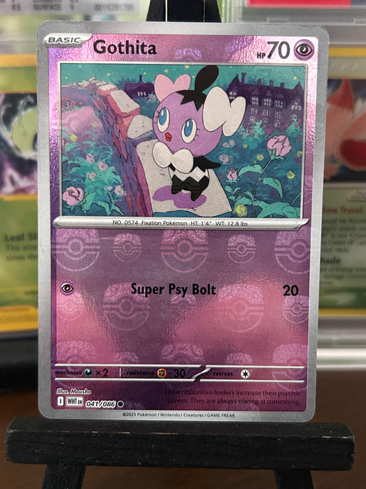 Gothita Masterball 041/086 White Flare Pokémon Card - English