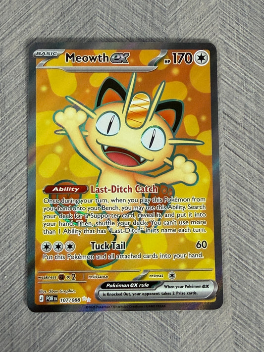 Meowth 107/088 Full Art Perfect Order Pokémon Card - English