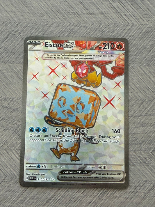 Eiscue EX 210/197 Full Art Obsidian Flames Pokémon Card - English