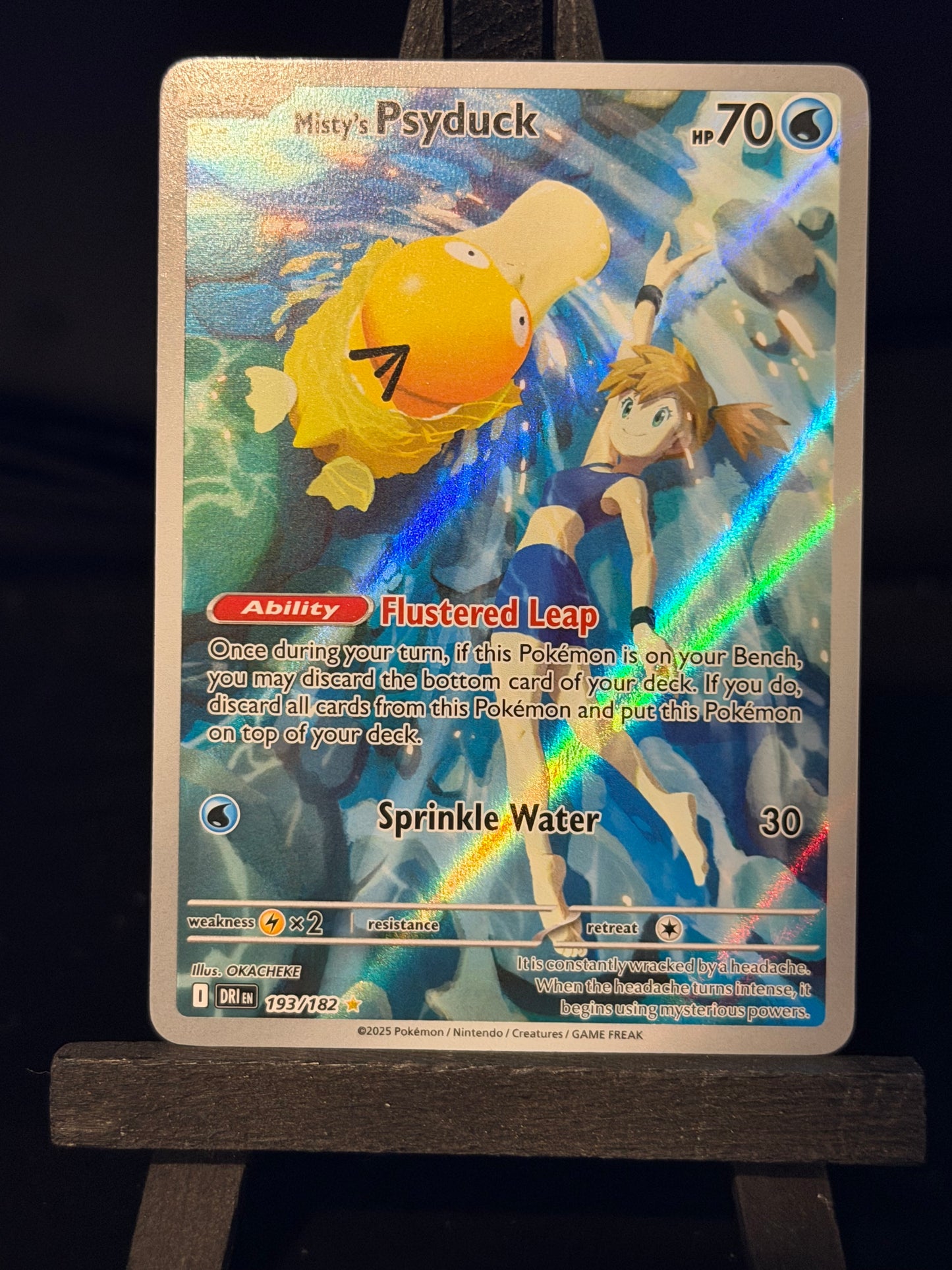 Misty's Psyduck 193/182 IR Destined Rivals Pokémon Card - English