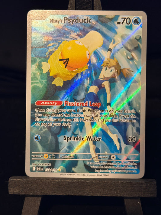 Misty's Psyduck 193/182 IR Destined Rivals Pokémon Card - English