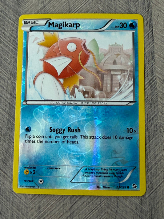 Magikarp 23/124 Rev Holo Dragons Exalted Pokémon Card - English