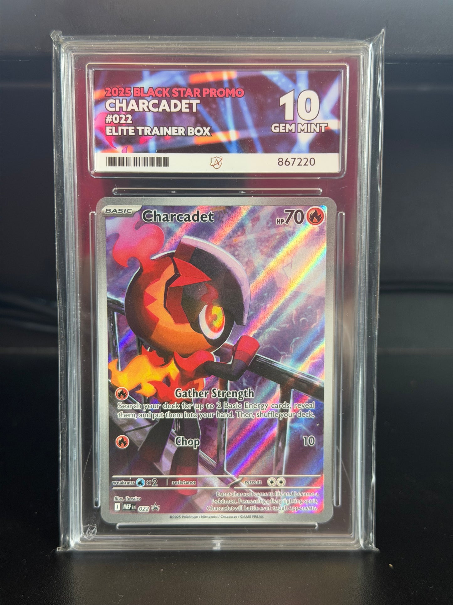 Charcadet MEP 022 Black Star Promo - Gem Mint 10 Ace Grading Card