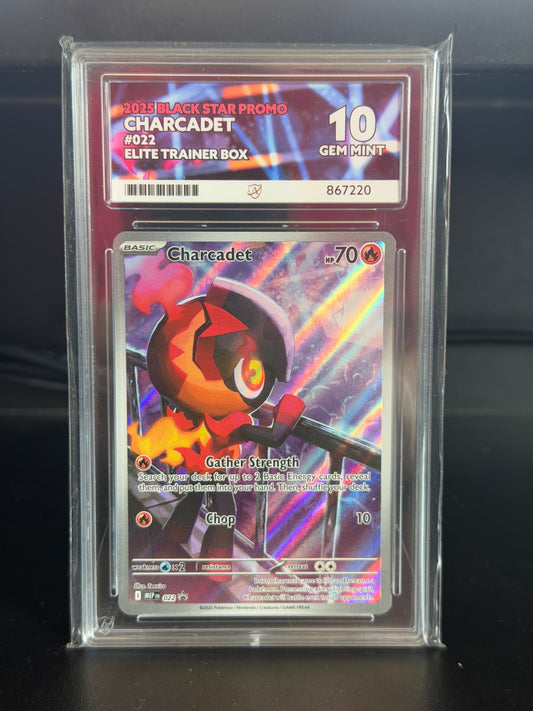 Charcadet MEP 022 Black Star Promo - Gem Mint 10 Ace Grading Card
