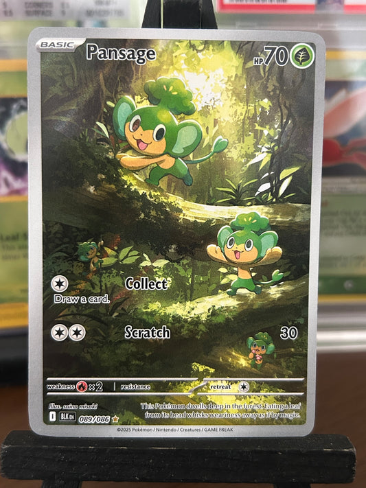 Pansage 089/086 Black Bolt Pokémon Card - English