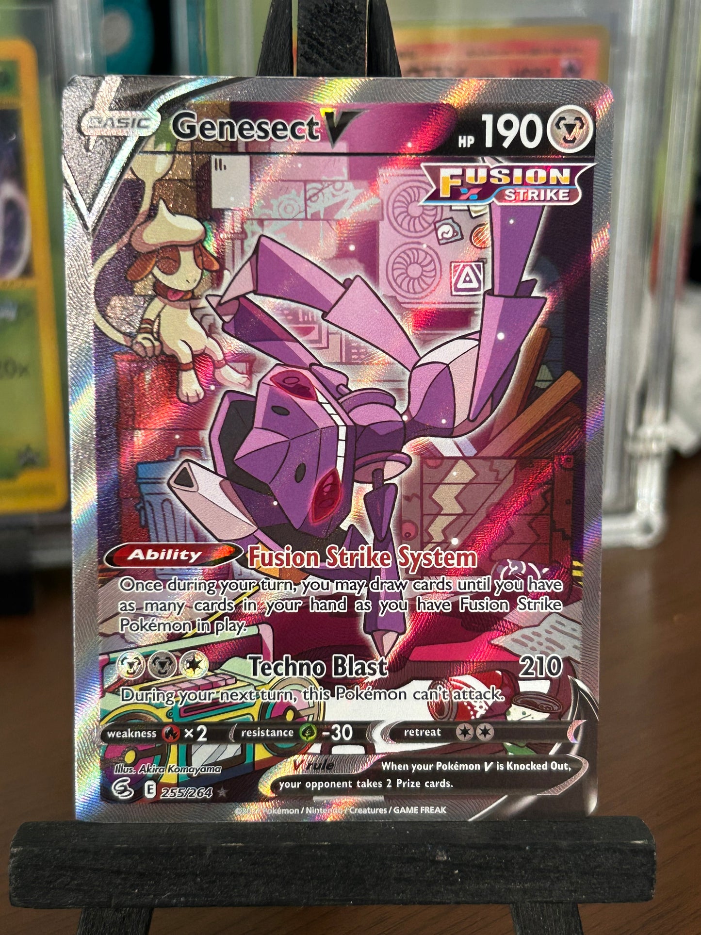 Genesect V Alt Art 255/264 Fusion Strike Pokémon Card - English