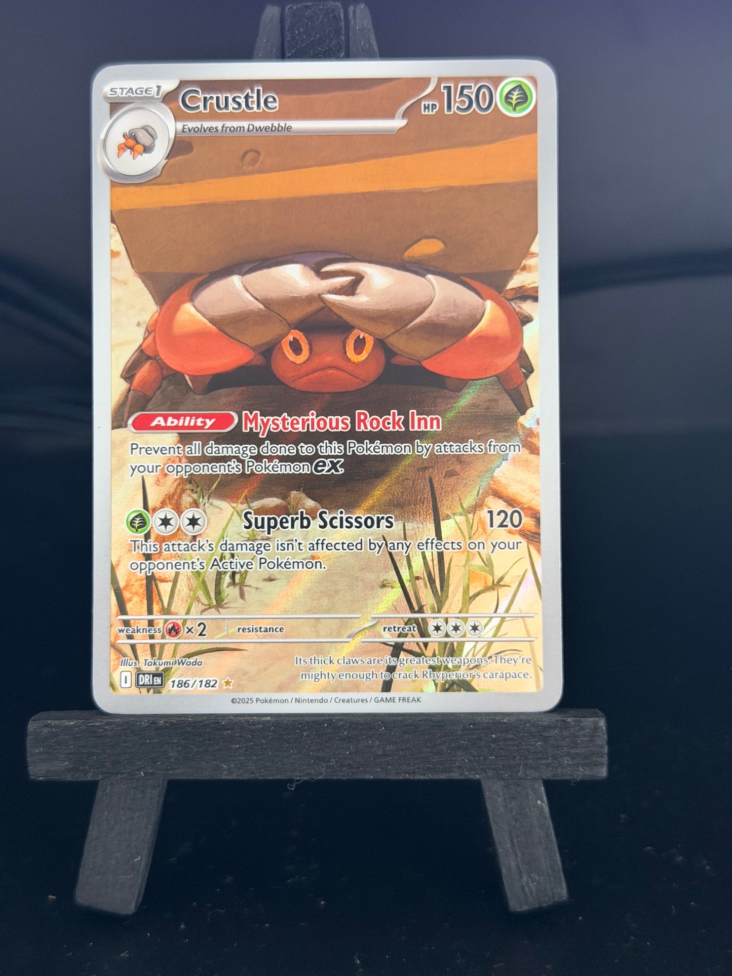 Crustle 186/182 IR Destined Rivals Pokémon Card - English