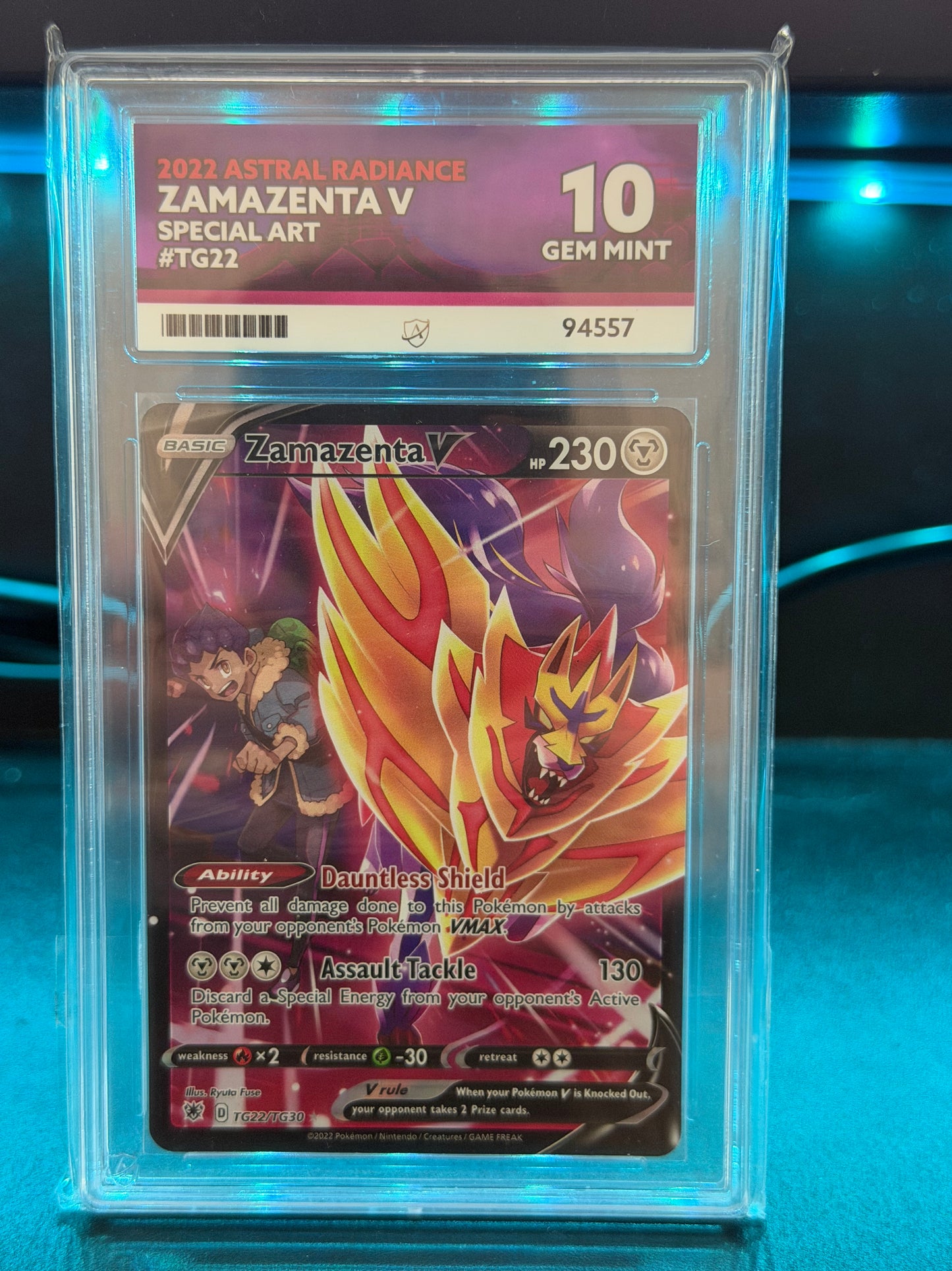 Zamazenta V TG22/TG30 - Astral Radiance - Gem Mint 10 Ace Grading Card