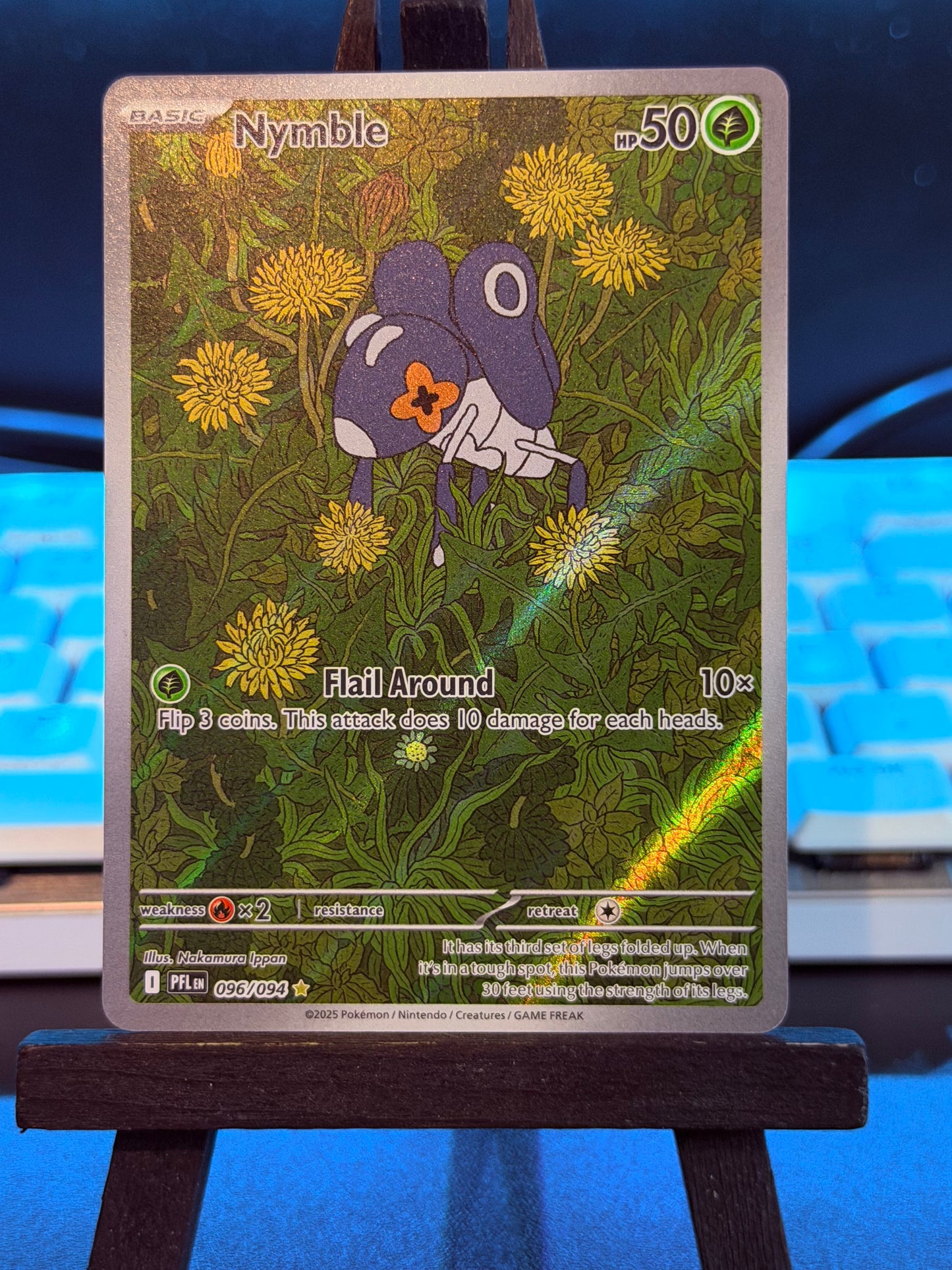 Nymble Illustration Rare 096/094 Phantasmal Flames Pokémon Card - English