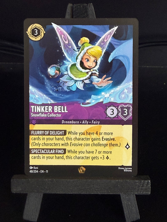 Tinker Bell - Snowflake Collector 48/204 Legendary Wintrerspell Disney Lorcana Card