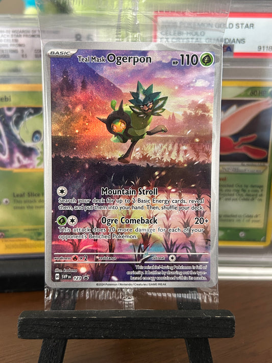 Teal Mask Ogerpon SVP 123 Sealed Black Star Promo Pokémon Card - English