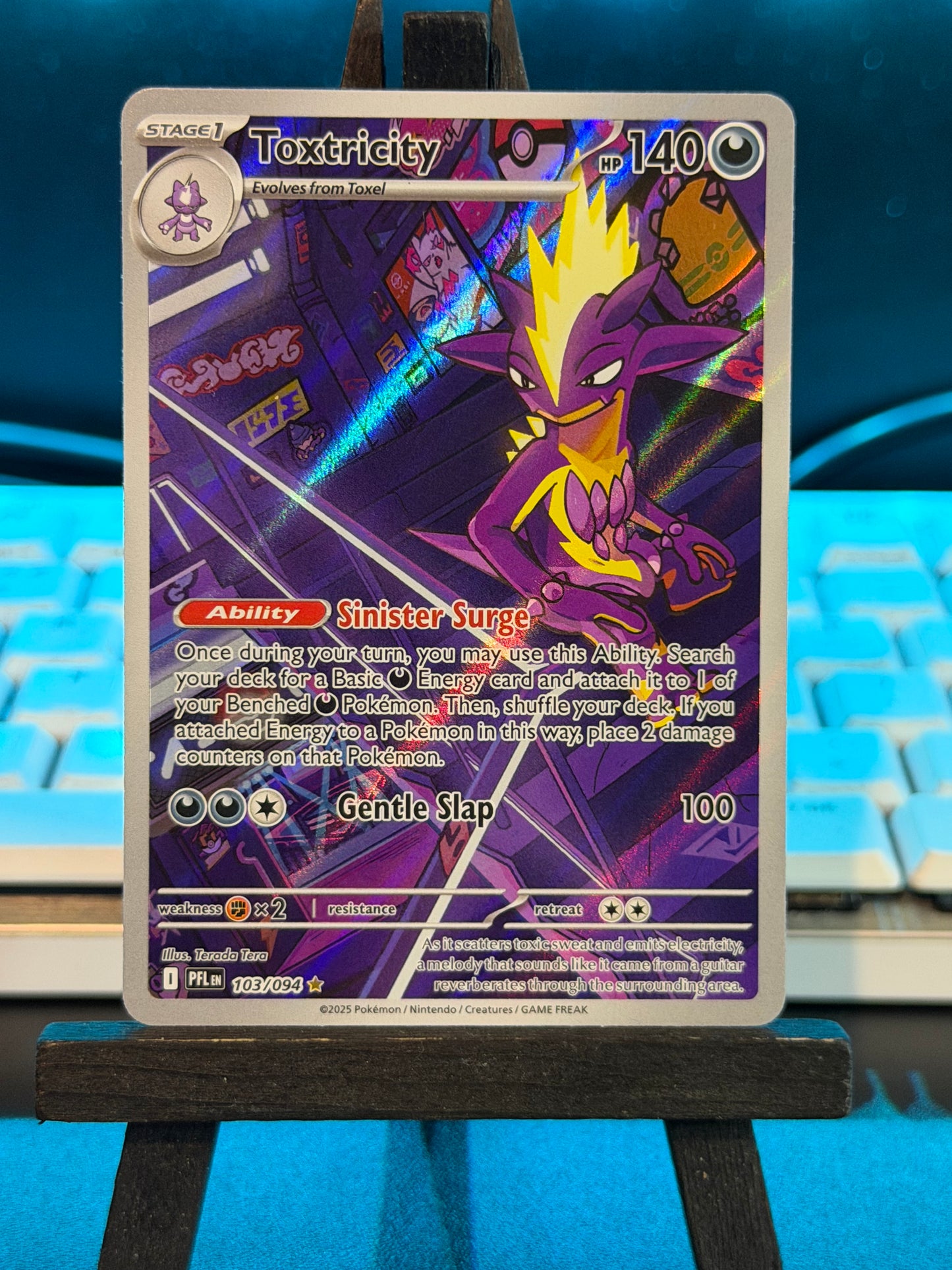 Toxtricity Illustration Rare 103/094 Phantasmal Flames Pokémon Card - English