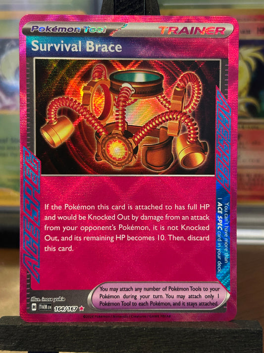 Survival Brace Ace Spec 164/167 Twilight Masquerade Pokémon Card - English