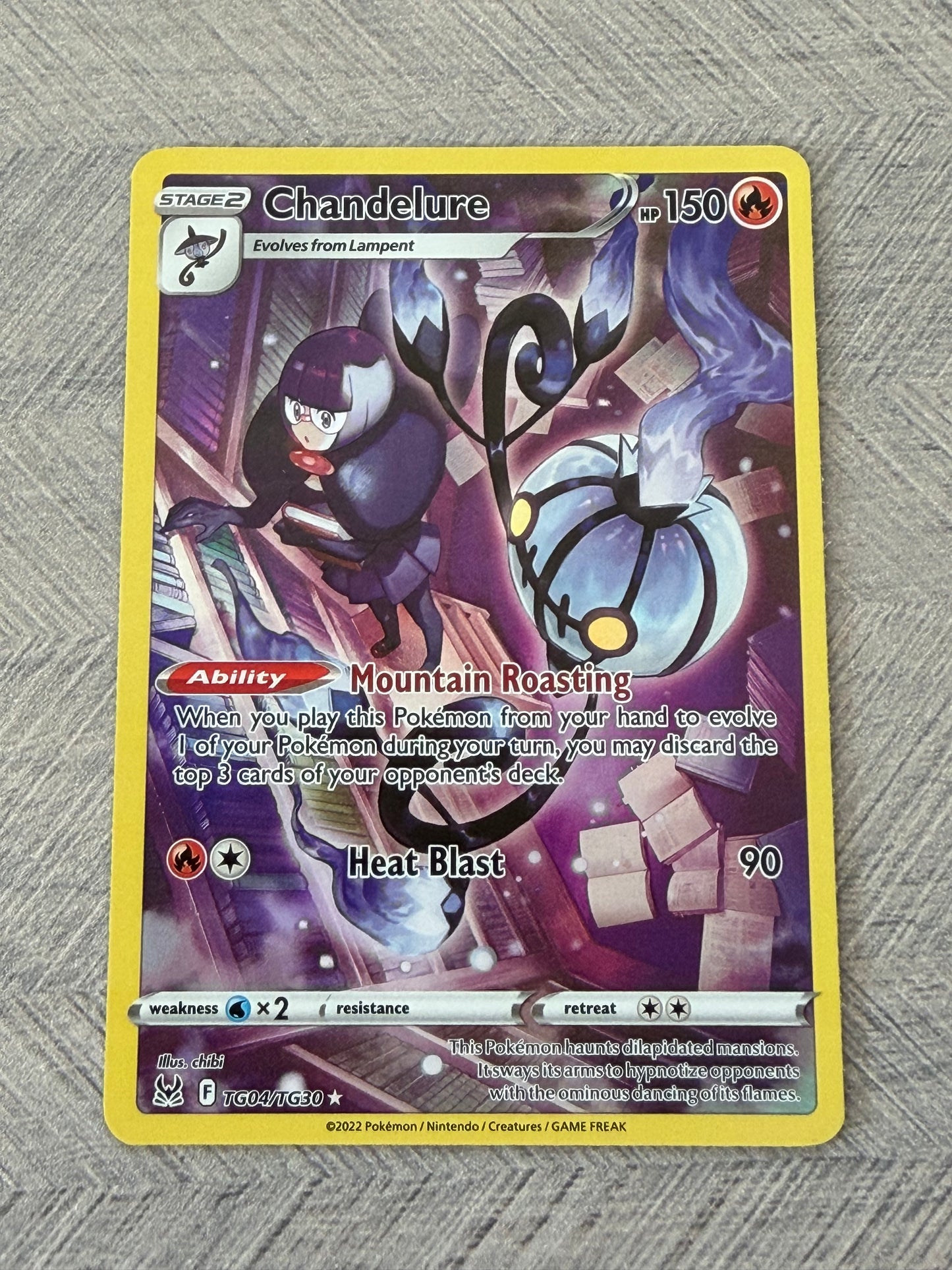 Chandelure TG04/TG30 Lost Origin Pokémon Card - English