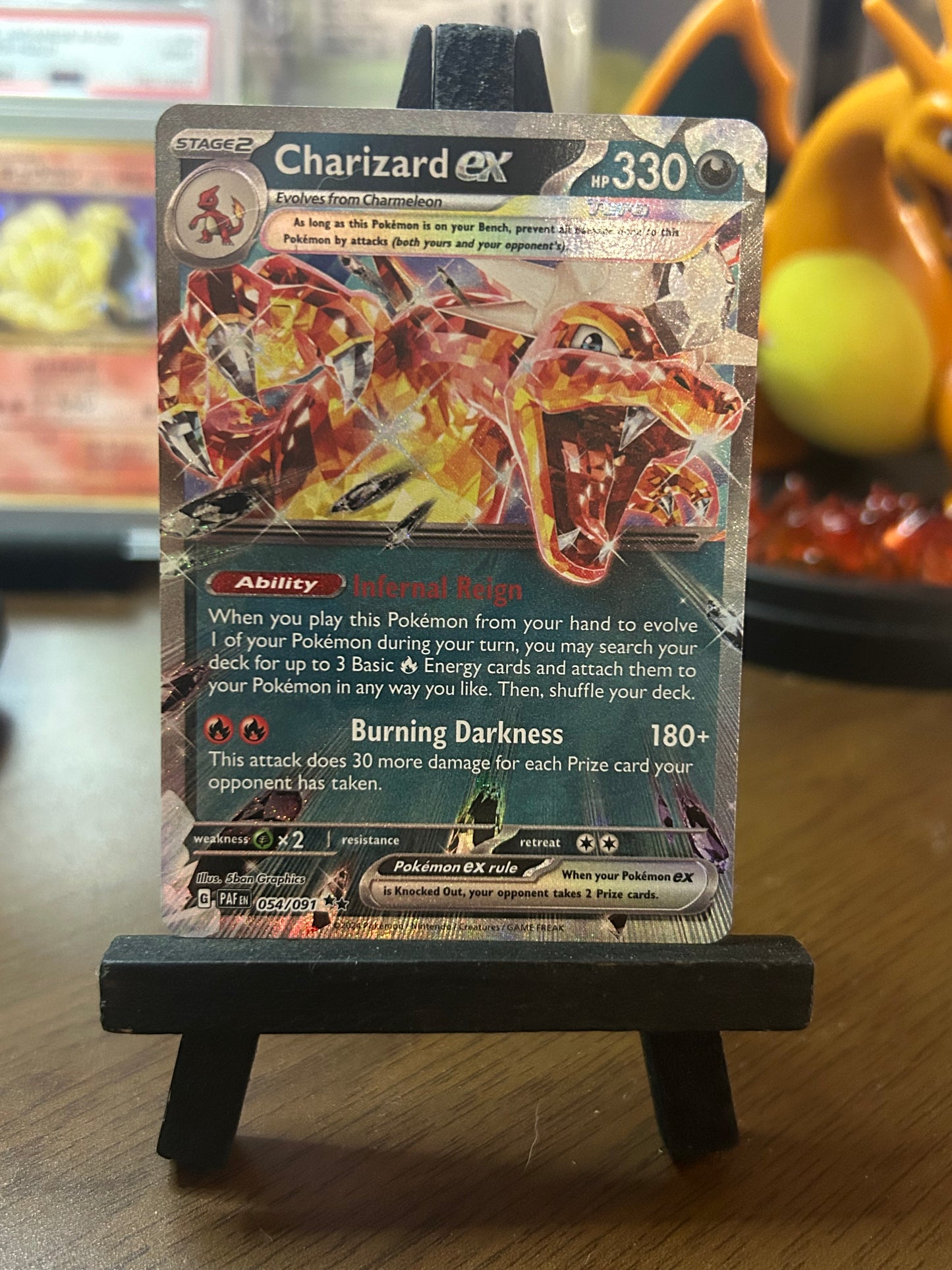 Charizard EX 054/091 Paldean Fates Pokémon Card - English