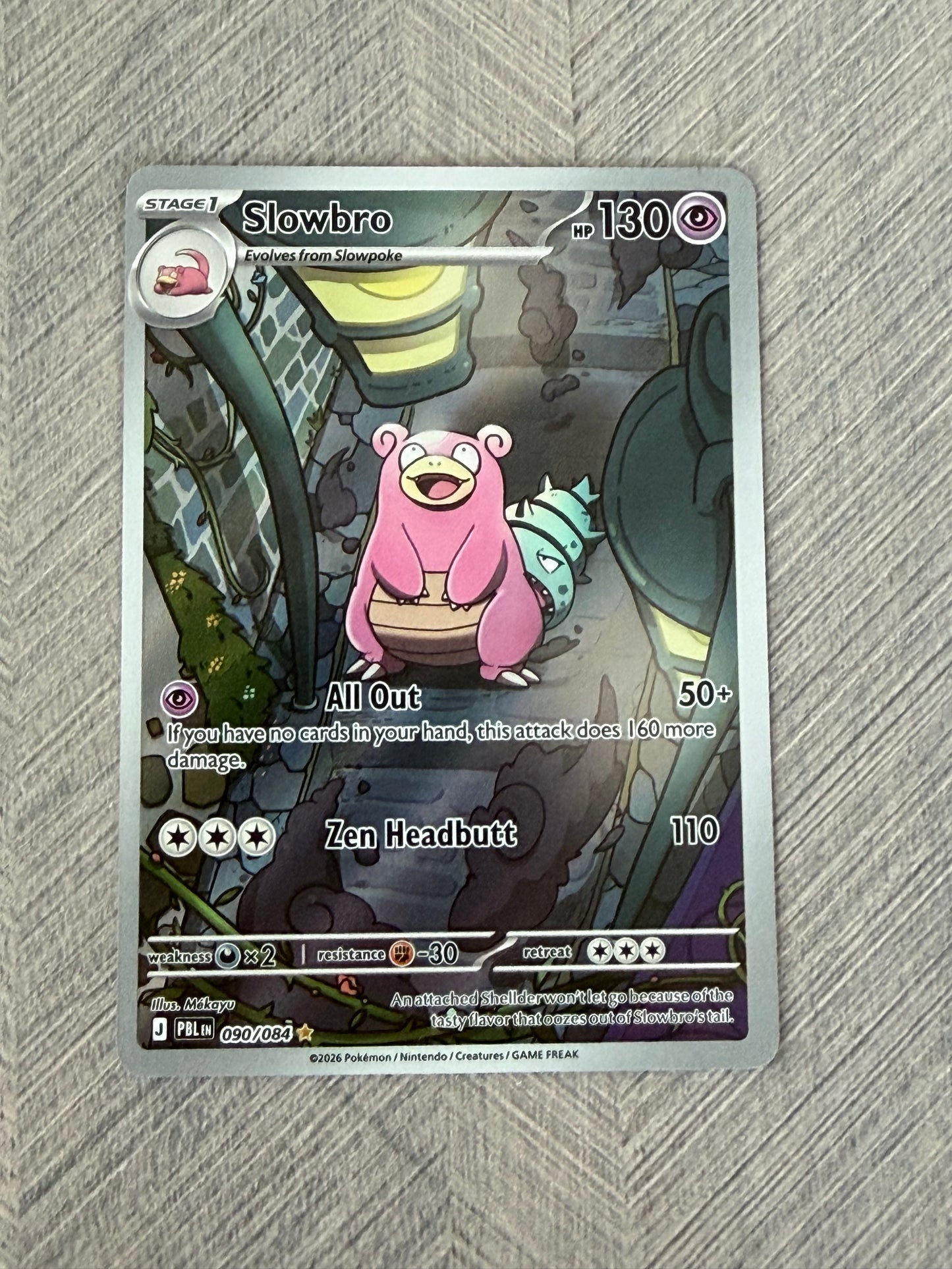 Slowbro 090/084 IR Pitch Black Pokémon Card - English
