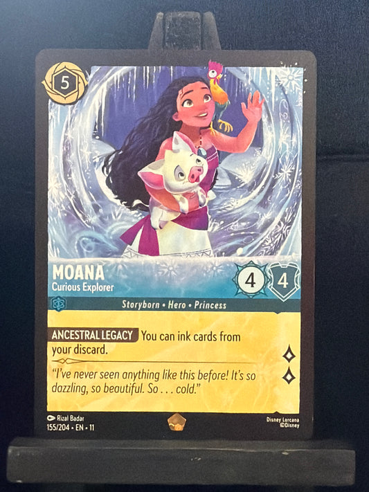 Moana - Curious Explorer 155/204 Legendary Wintrerspell Disney Lorcana Card