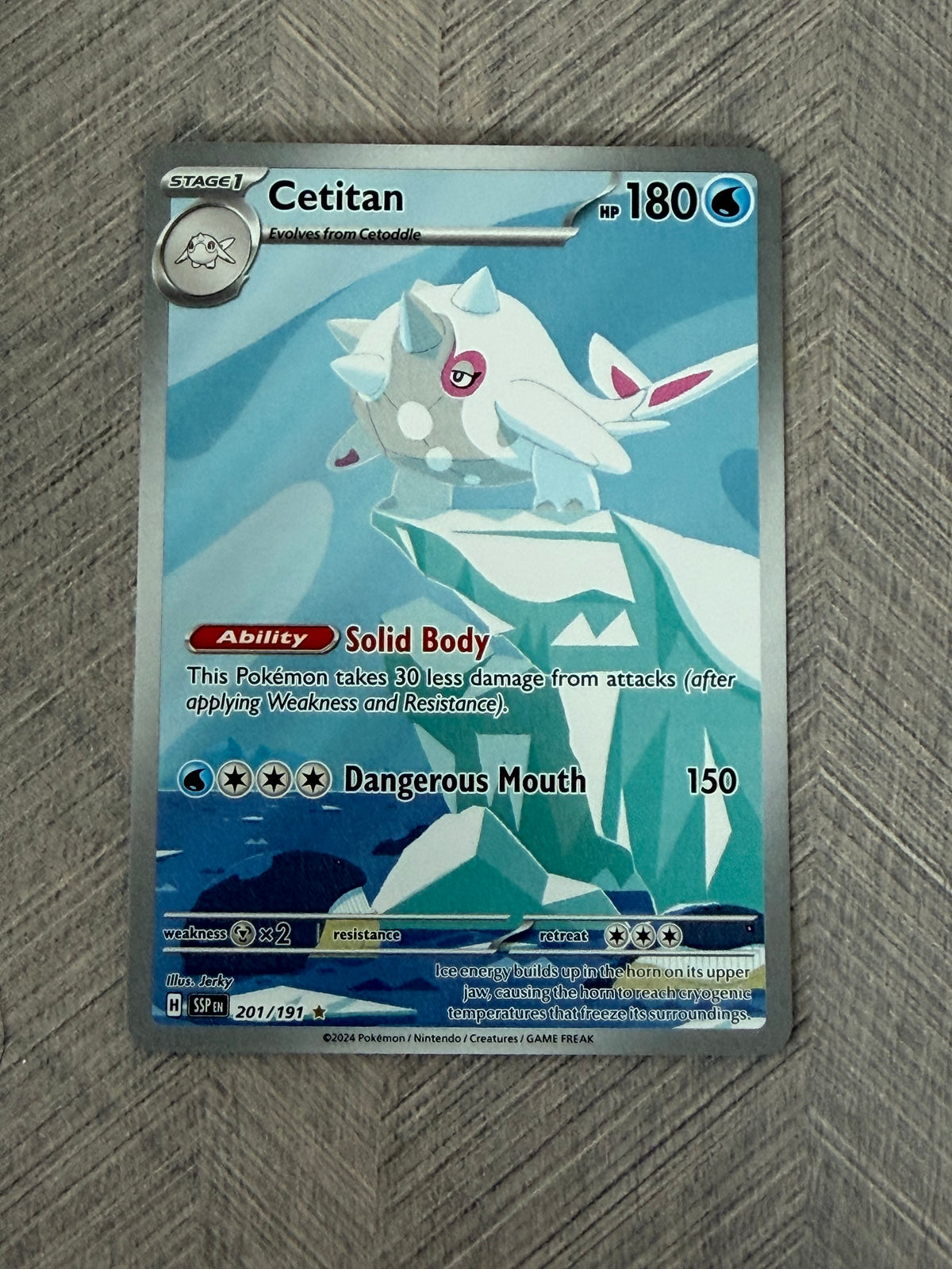 Cetitan 201/191 IR Surging Sparks Pokémon Card - English