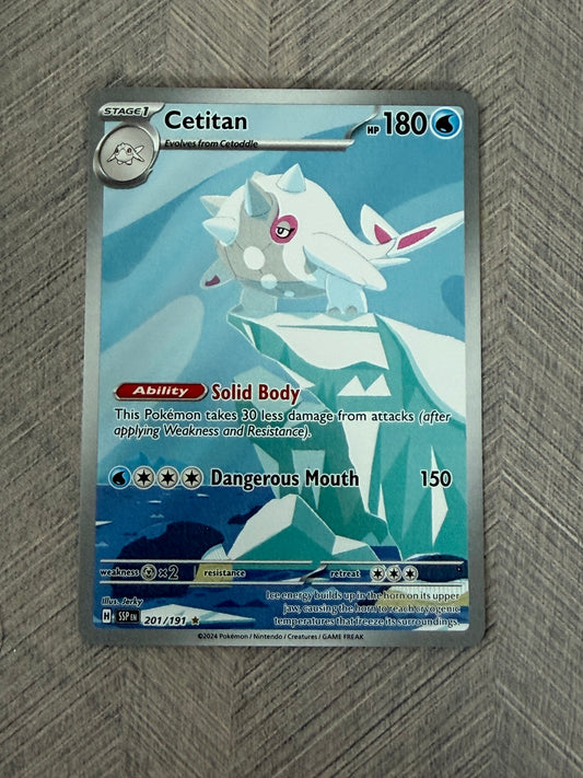 Cetitan 201/191 IR Surging Sparks Pokémon Card - English