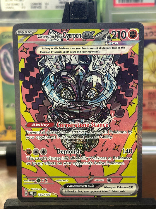 Cornerstone Mask Ogerpon SIR 160/131 Prismatic Evolutions Pokémon Card - English