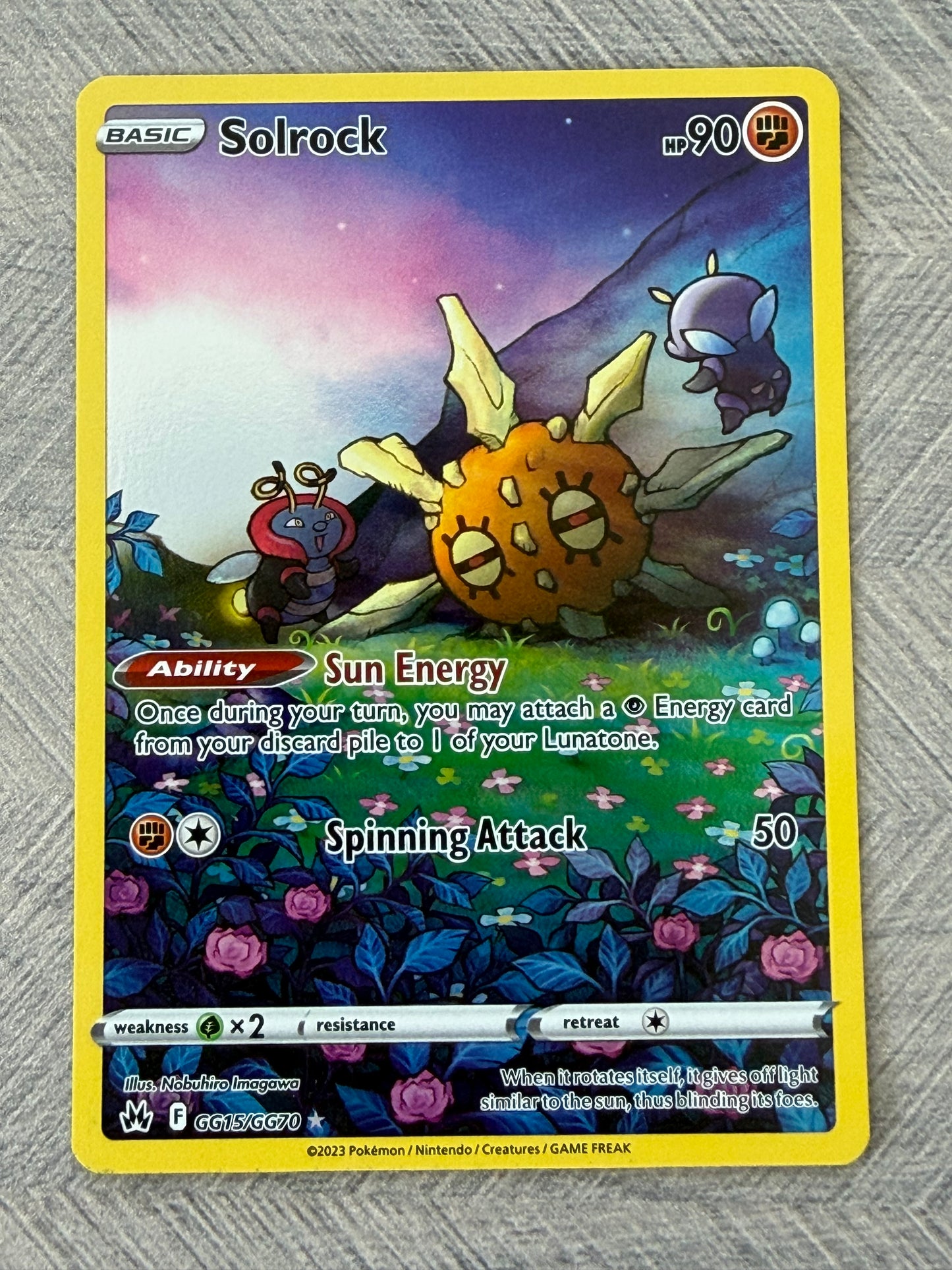 Solrock GG15/GG70 Crown Zenith Pokémon Card - English