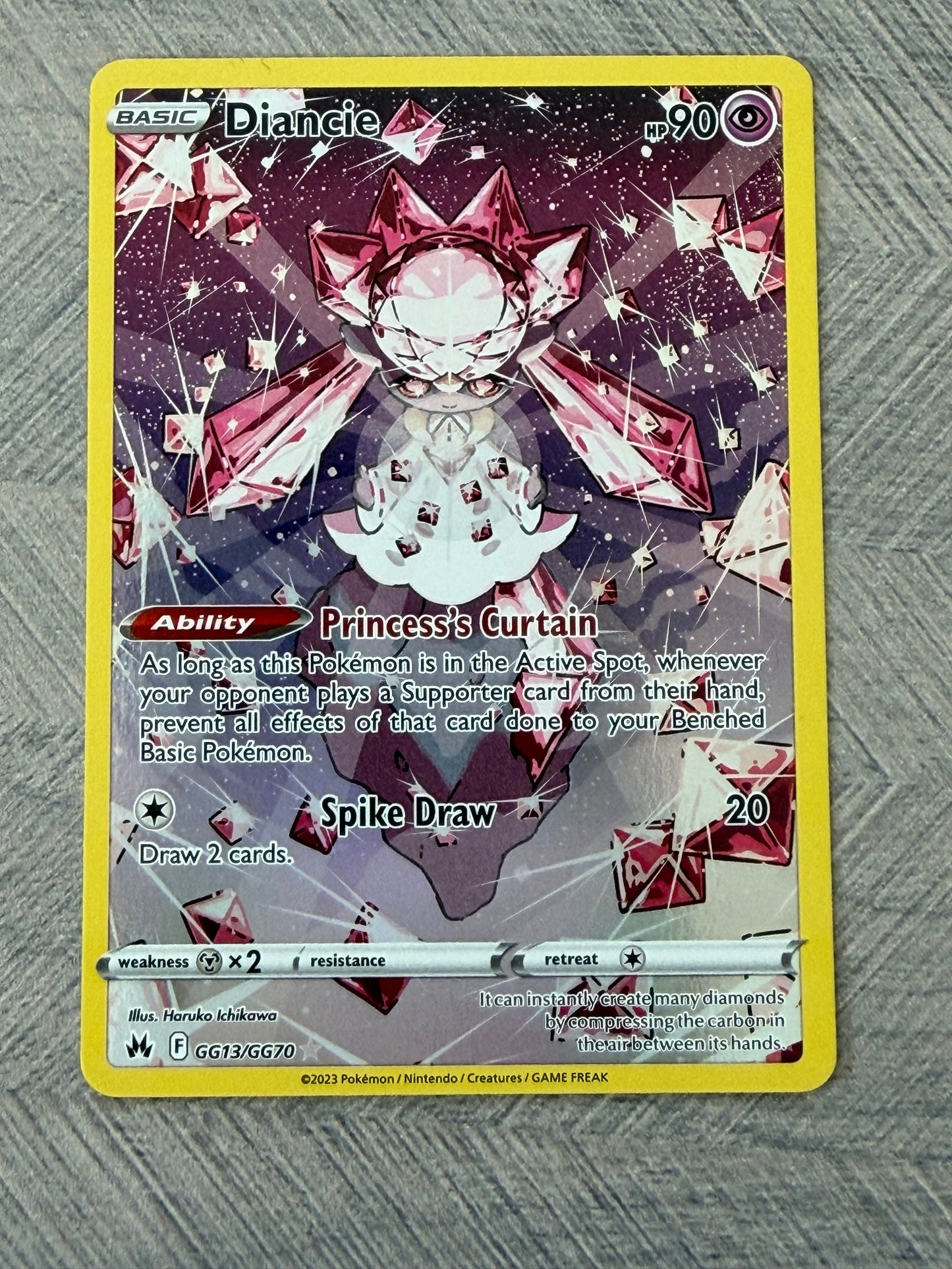 Diancie GG13/GG70 Crown Zenith Pokémon Card - English