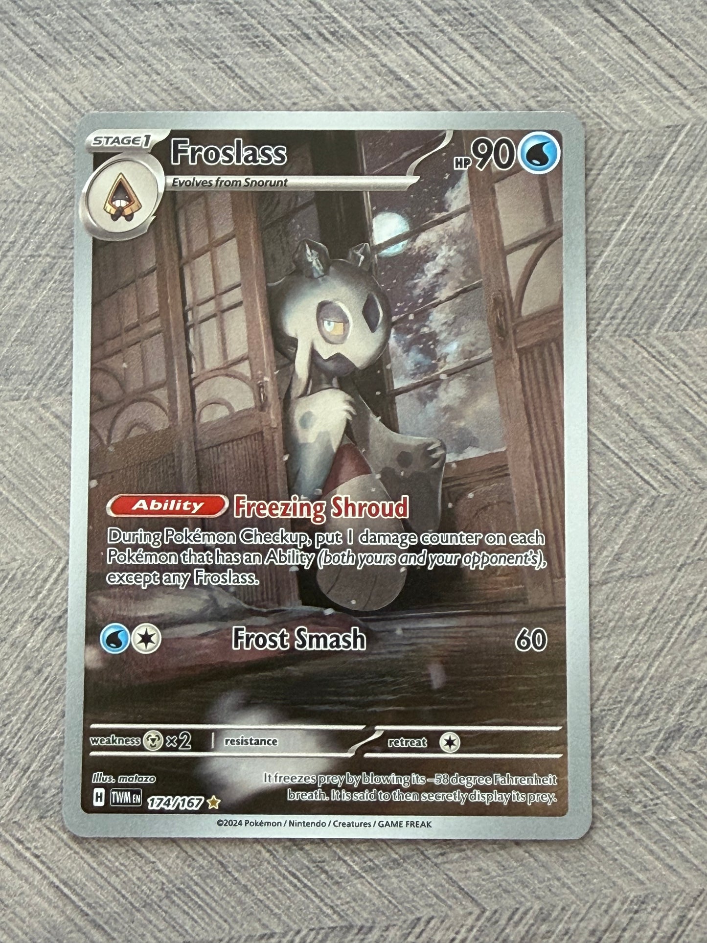 Froslass 174/167 IR Twilight Masquerade Pokémon Card - English