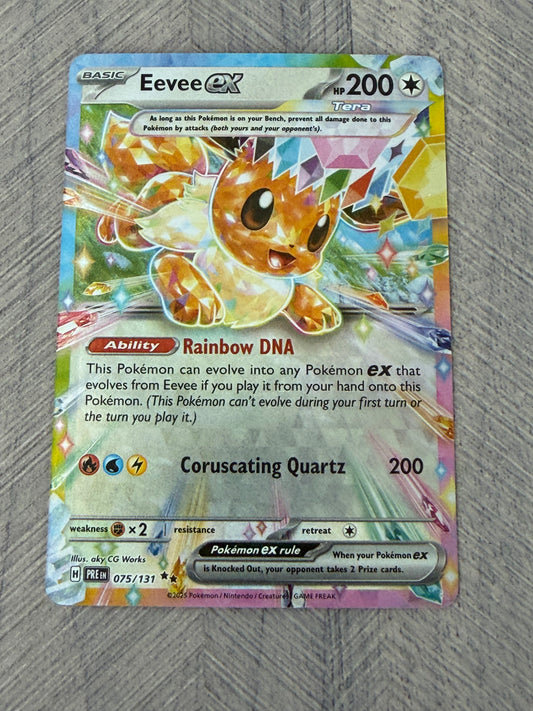 Eevee EX 075/131 Prismatic Evolutions Pokémon Card - English
