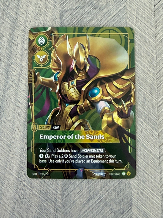 Emperor of the Sands 197/221 Rare Spiritforged Riftbound Card