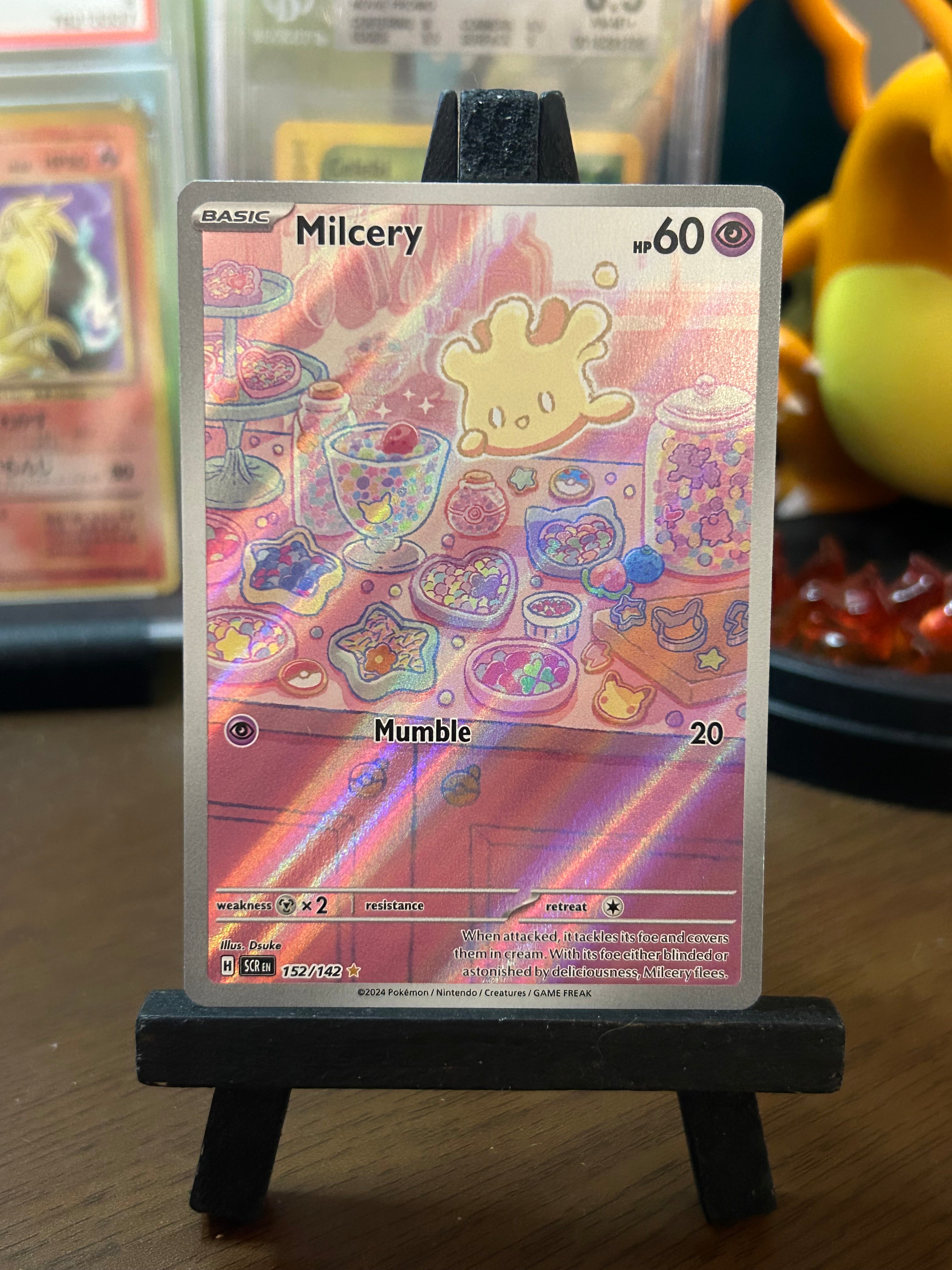 Milcery 152/142 Stellar Crown Pokémon Card - English – Bago's Breaks