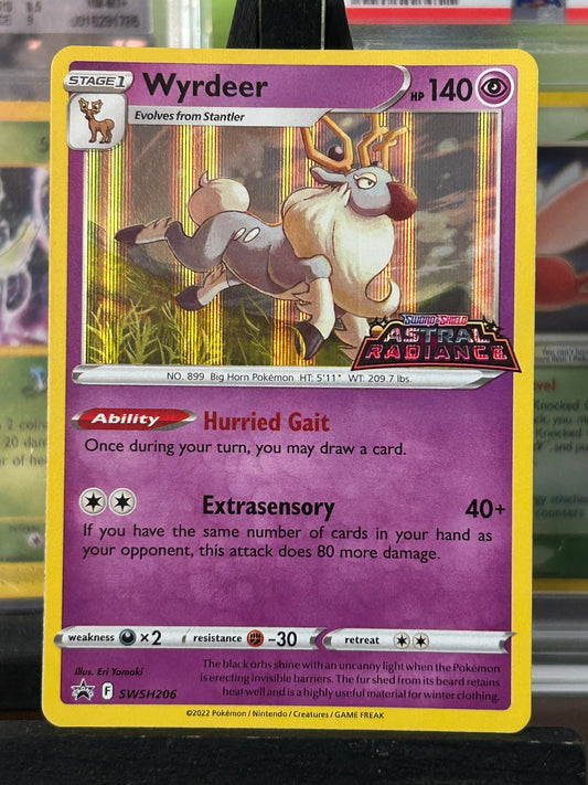 Wyrdeer Black Star Promo SWSH206 Astral Radiance Pokémon Card - English